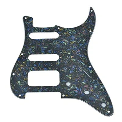 Afbeelding van Dopro 11 Hole Strat HSS Gitaar Slagplaat 2 Schroef Humbucking Pickup Mount voor Amerikaanse FD Stratocaster Abalone Pearl
