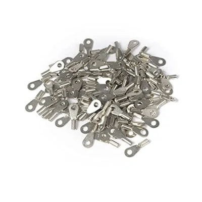 Afbeelding van ERKO 100 stuks professionele, niet geïsoleerde ringkabelschoenen voor M3 schroeven en draadgrootte van 0,5 ÷ 1,0 mm2, vervaardigd volgens de norm DIN 46234.
