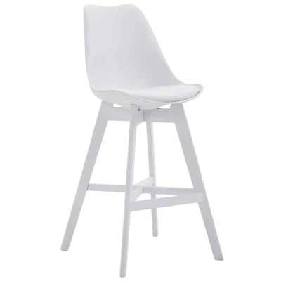 Afbeelding van Barkruk Narvik Kunststof Wit Frame