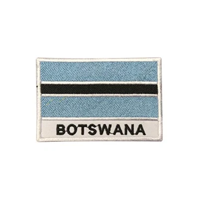 Afbeelding van Botswana nationale vlag geborduurd ijzer op patch naaien badge voor kleding etc