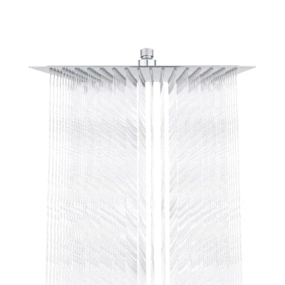 Afbeelding van GRIFEMA G831, regendouche van roestvrij staal, rechthoekig grote douchekop 300 cm, chroom, zilver, grande 12 inch zilver