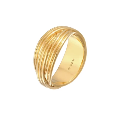 Afbeelding van Elli Statement Design LOOK Ring goldcoloured, Dames, Maat: 54, Gold coloured