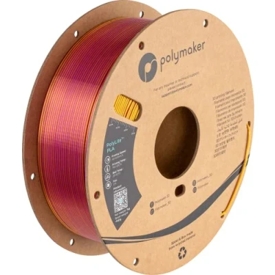 Afbeelding van Polymaker PolyLite Silk PLA Dual Color 1,75mm 1kg Banquet Gold Magenta