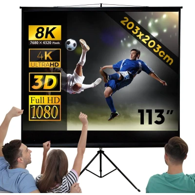 Afbeelding van Portable Tripod Screen 203x203cm