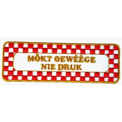 Afbeelding van Fjesta© Oeteldonk Embleem Brabantse Uitspraken Nie Druk Carnaval Den Bosch