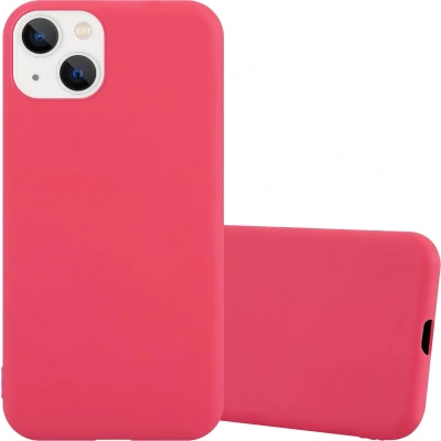 Afbeelding van Cadorabo Hoesje geschikt voor Apple iPhone 14 PLUS in CANDY ROOD Beschermhoes TPU silicone Case Cover