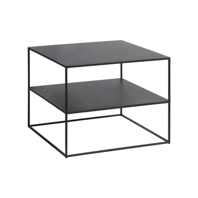 Afbeelding van Nordic Home Dora salontafel 65x65 cm zwart Metaal