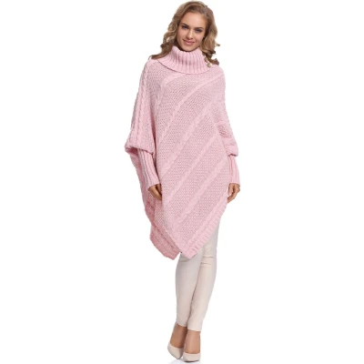 Afbeelding van Merry Style Damesponcho Poederroze MS SE CARLA