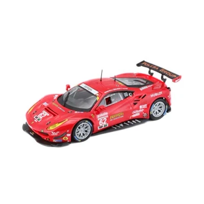 Afbeelding van Bburago Ferrari 488 GTE &#039;17: Modelauto in schaal 1:43, Racing serie, geschenkdoos, 12 cm, rood #62 (18 36301)