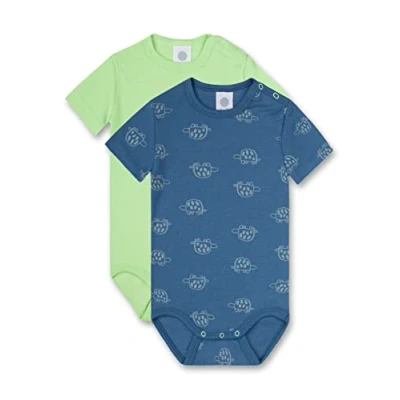Afbeelding van Sanetta Bodysuit Twin Pack S child padden blauw/groen