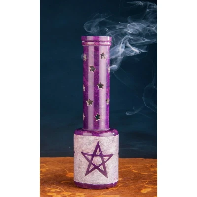 Afbeelding van Wierookhouder speksteen pentagram