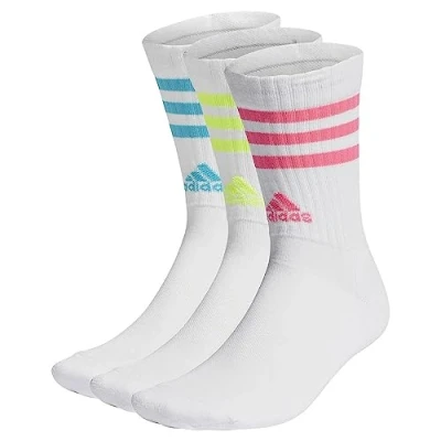 Afbeelding van adidas Performance CREW Unisex 3 PACK Sokken, Maat: XL/XXL, White/lucid cyan/lucid lemon/lucid pink