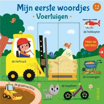 Afbeelding van Deltas Mijn eerste woordjes voertuigen (kartonboekje met flapjes)