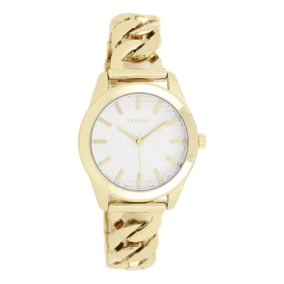 Afbeelding van OOZOO Timepieces goudkleurige horloge met petit schakelarmband C11419