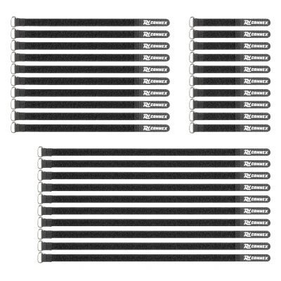 Afbeelding van PD connex CXT Set kabelbinders met klittenband zwart van 30