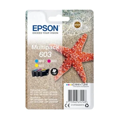 Afbeelding van Epson Multipack 3 colours 603 Ink (C13T03U54010)