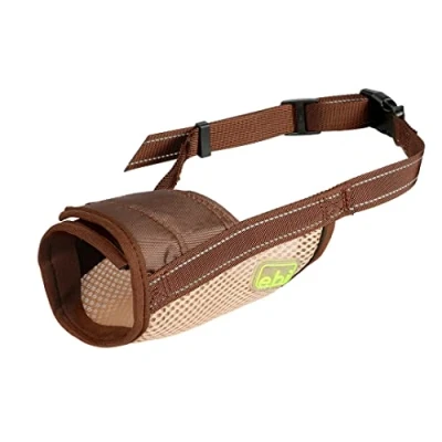 Afbeelding van Ebi Muilkorf Hond Muilband Mesh Xs 12 28cm / Ø15 19cm Bruin 1st