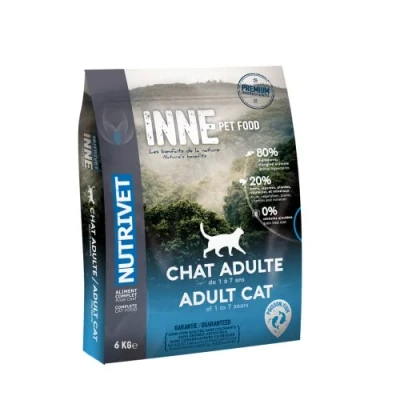 Afbeelding van Nutrivet Inne Cat Adult vis kattenvoer 2 x 6 kg