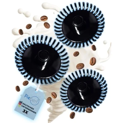 Afbeelding van 3x Piebert Quirl 39179 voor inductiemelkopschuimer compatibel met Clatronic MS3326 MS3511 Springlane Mia Arendo 722302704 Jura 70920 Rommelsbacher MS650 Bomann MS361 MS376 Profi Cook PC MS 1032