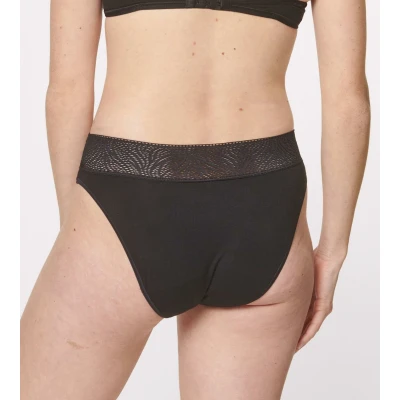 Afbeelding van Sloggi dames Menstruatie ondergoed light flow in 2 pack de kleur Zwart, maat: XS