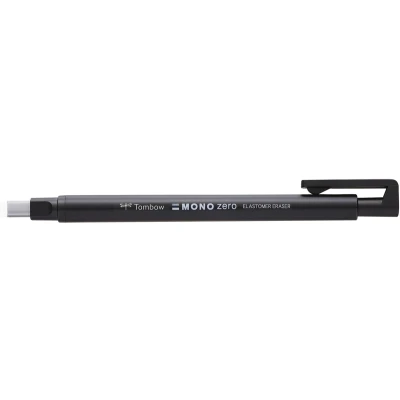 Afbeelding van Tombow gumstift MONO zero met rechthoekige punt, navulbaar, zwart gum