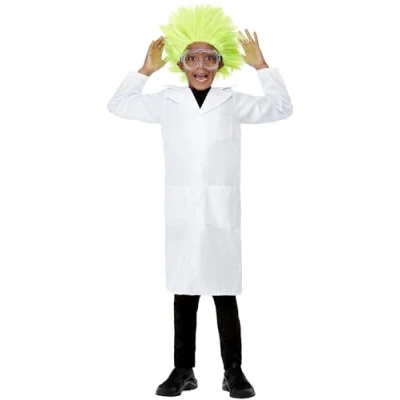 Afbeelding van Doctor/Scientist Costume, Unisex, White, with Lab Coat (S)