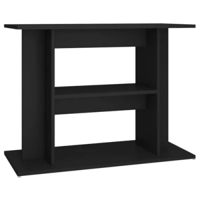 Afbeelding van vidaXL Aquariumstandaard 80x35x60 cm bewerkt hout zwart