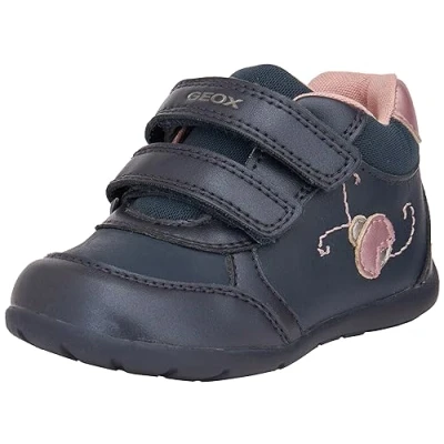 Afbeelding van Geox Babymeisjes B Elthan Girl D Sneakers, Navy Dk Pink, 19 EU