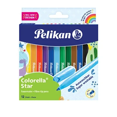 Afbeelding van Pelikan Colorella Star viltstift, etui van 12 stuks viltstift