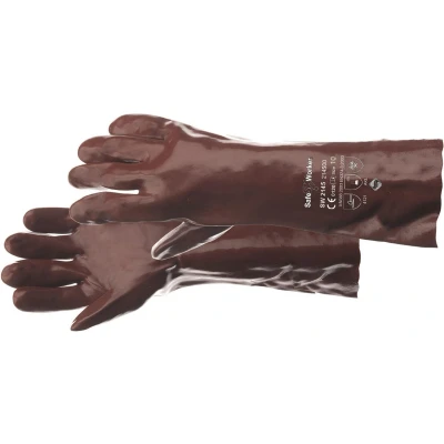 Afbeelding van Safeworker Werkhandschoen PVC Vloeistof Dicht 45 CM Maat 10