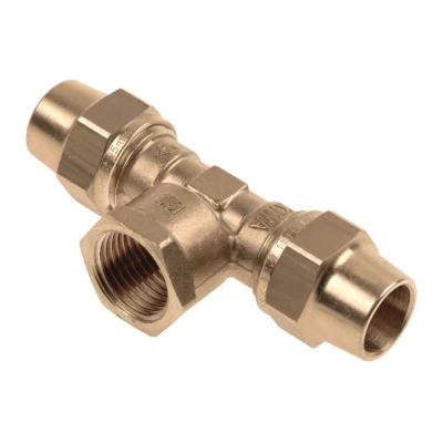 Afbeelding van Bonfix Belgas Messing T stuk 22x3/4&quot;x22mm