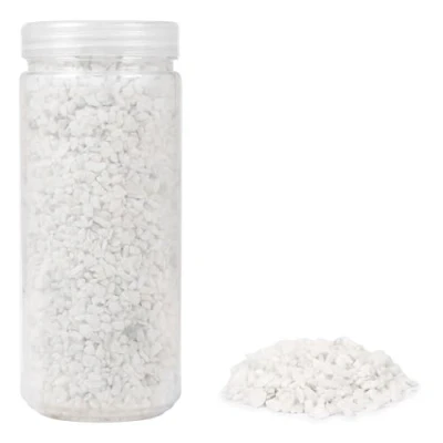 Afbeelding van HEKU 30332 01: decoratieve granulaat wit, 750 g, in hersluitbare doos