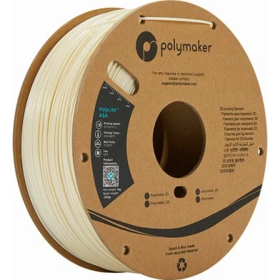 Afbeelding van Polymaker PolyLite ASA Filament Natural 1,75mm 1KG