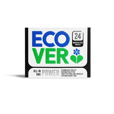 Afbeelding van 12x Ecover Vaatwastabletten All in One Power 24 stuks