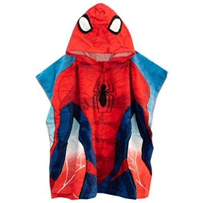 Afbeelding van Marvel Jongens Handdoek Poncho Spiderman Rood Universele maat
