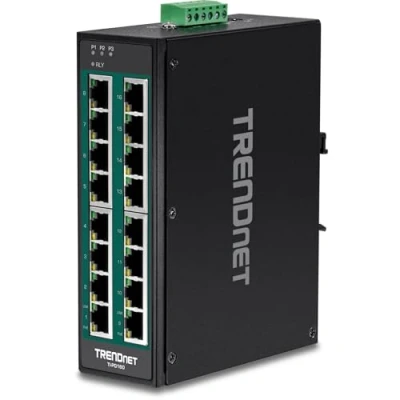 Afbeelding van TrendNet TI PG160 Industrial Ethernet Switch 10 / 100 1000 MBit/s
