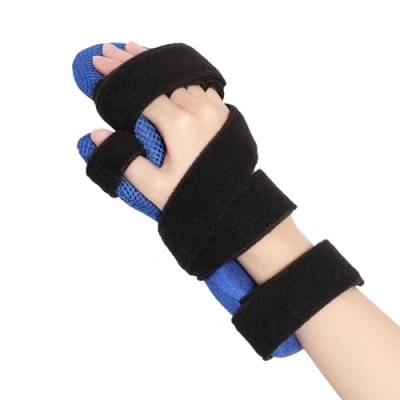 Afbeelding van YiYame Handrustspalk duimspalk en vingerspalk handbrace voor carpale kanaal, vingercontracturen, tendinitis, artritis, past op linker rechterhanden, M