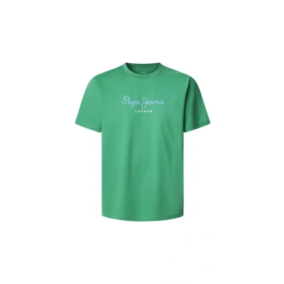 Afbeelding van Pepe Jeans EGGO Tshirt print, Heren, Maat: Large, Pop green