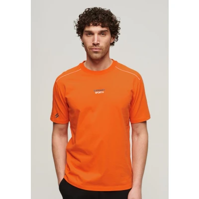 Afbeelding van Superdry TECH LOGO Tshirt print, Heren, Maat: Large, Orange tiger