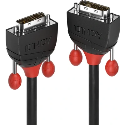 Afbeelding van Lindy 36251 1m DVI D Zwart, Rood kabel