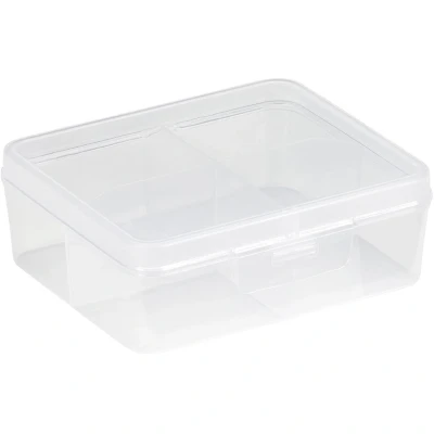 Afbeelding van SUNWARE Q line Divider Box met 4 compartimenten 146 x 130 53mm transparant