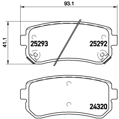 Afbeelding van Brembo Remblokset P 30 051
