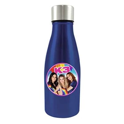Afbeelding van K3 thermosfles blauw 350 ml met Julia, Hanne en Marthe