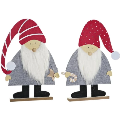 Afbeelding van Kerstversiering DKD Home Decor MDF Vilt (34 x 6 64 cm) (2 Stuks)