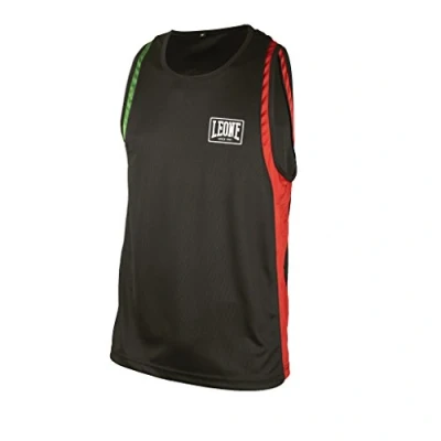 Afbeelding van Leone 1947 AB721 dragershirt voor boxsport, unisex volwassenen, zwart, L