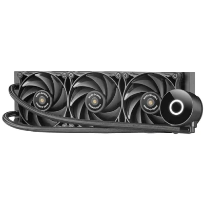 Afbeelding van Mars Gaming ML PRO360, Professionele CPU Vloeistofkoeling, TDP 600W, 3x Ultrastille FDB Fans, Opti Chamber Pomp met Witte Verlichtingsring, Universele Multisocket, Zwart