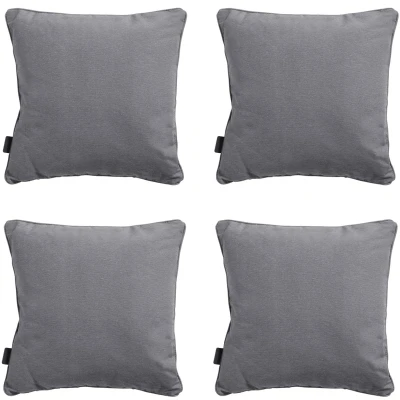 Afbeelding van Madison Sierkussen 45x45 piping Panama grey 4 stuks