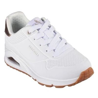 Afbeelding van Skechers Uno Gen1 Shimmer Away, sportschoenen, uniseks, voor kinderen en jongens, Witte synthetische trim, 37.5 EU