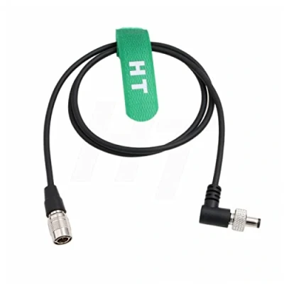 Afbeelding van HangTon Hirose 4 Pin Locking DC Gerolde Stroomkabel voor Sony F55 Camera SmallHD Atomos Ninja V Monitor Zaxcom Lectrosonics SRc Ontvanger PIX E7 80 cm