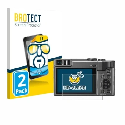 Afbeelding van BROTECT Screenprotector voor Panasonic Lumix DC TZ90 / TZ96 Folie Beschermfolie transparant (2 Stuks)